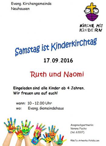Kinderkirche Plakat 17-09-2016
