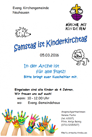 Kinderkirche Plakat 05-03-2016