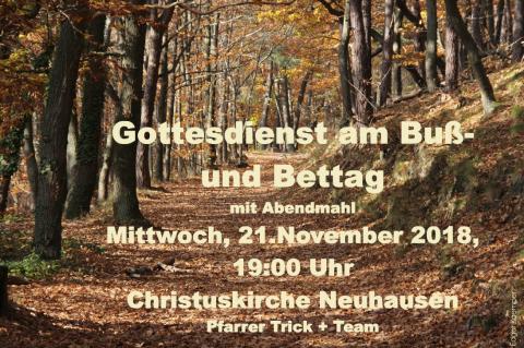 Buß- und Bettag 2018