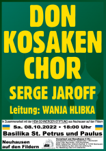 Plakat Don Kosaken Chor 2022 Plakat Don Kosaken Chor 2022