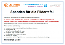 Spenden Fildertafel 2022 Spenden Fildertafel 2022